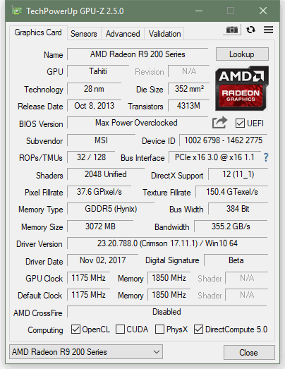 Futurerotech's GPU-Z v2.53.0 Performance